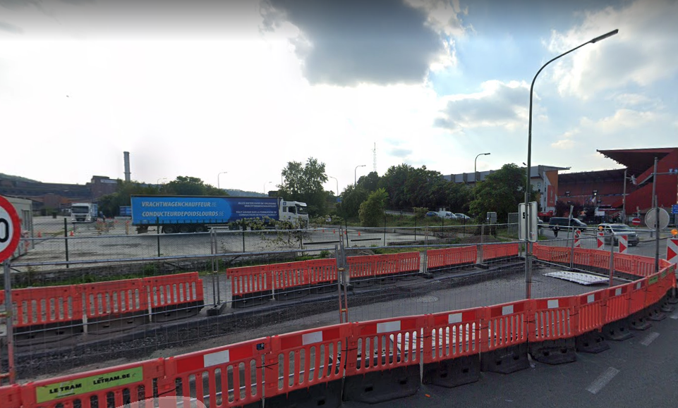 Chantier du tram: fermeture d’un tronçon à Sclessin