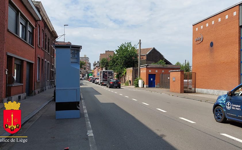 Le Lidar placé rue de Visé à Jupille