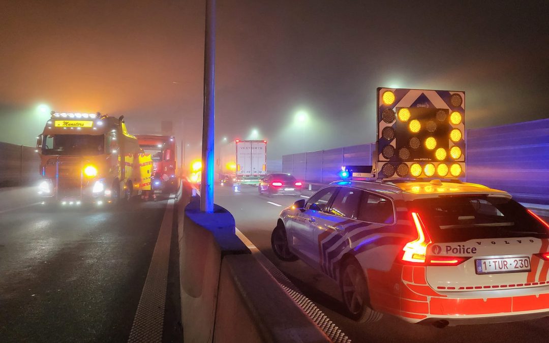 Accident de camion dans le tunnel de Cointe et gros embouteillages