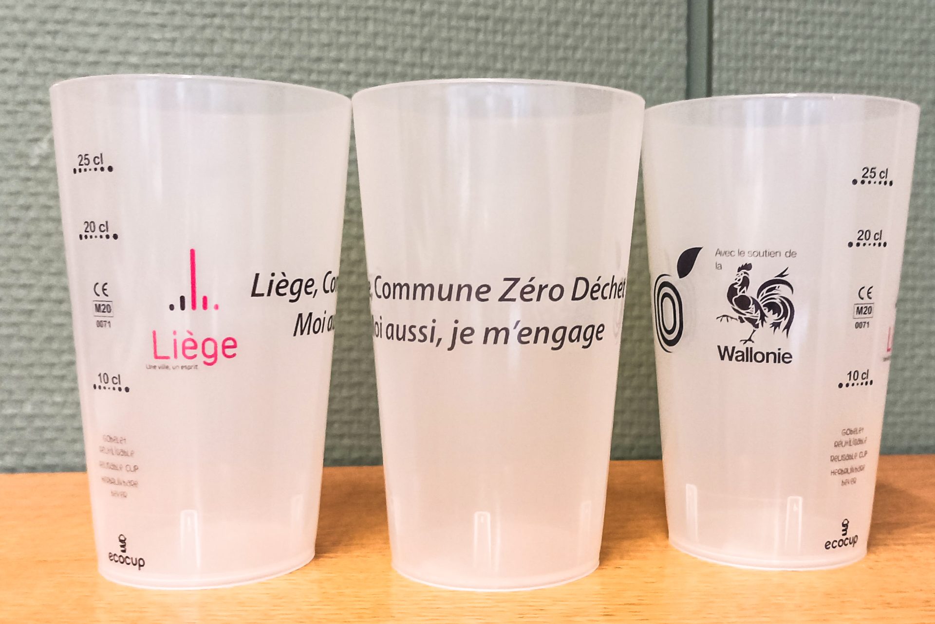 Gobelets réutilisables gratuits pour les associations liégeoises avec débit de boisson
