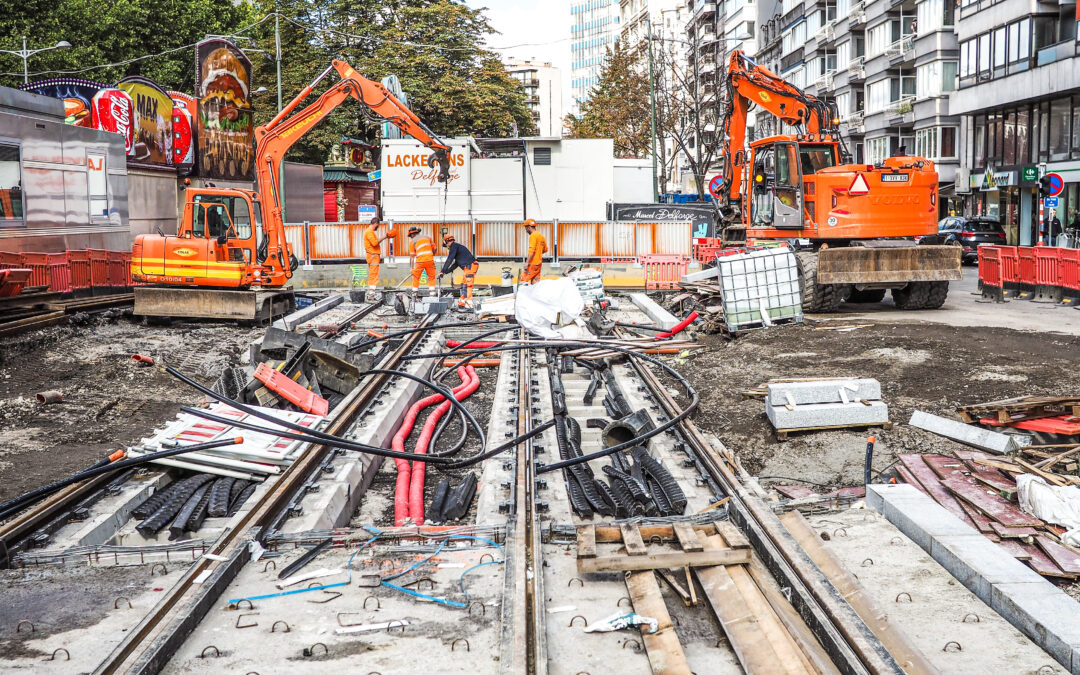 L’entrepreneur Colas en difficultés financières dans la galère pour construire le tram liégeois