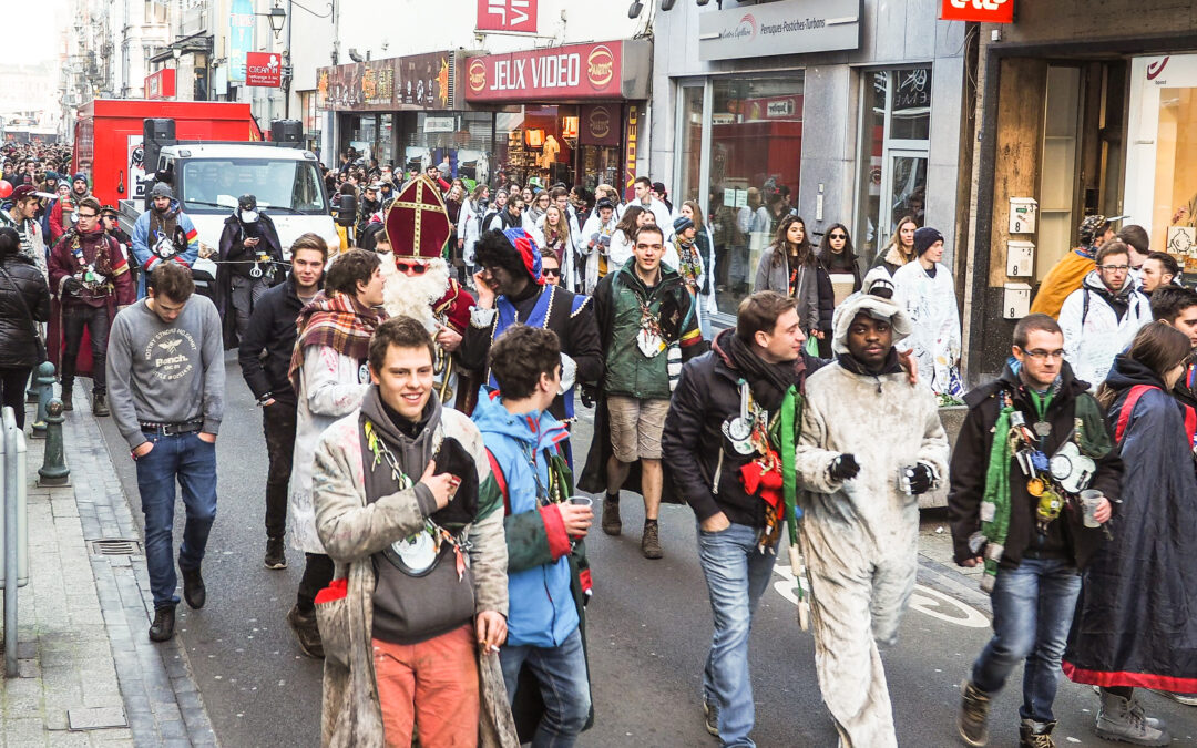 Cortège folklorique de la Saint-Nicolas des étudiants ce lundi