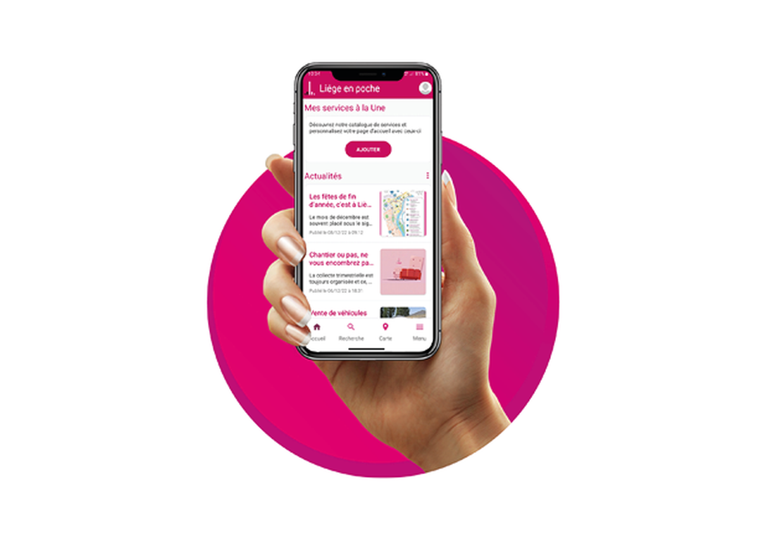 Rappels pour sortir ses poubelles, services publics, renseignements,… : voici la nouvelle application « Liège en poche »