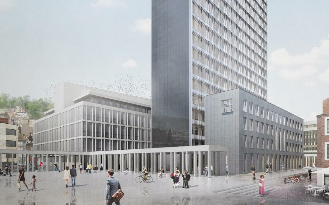 L’aire de stationnement extérieure du parking Cité devrait se muer en une vaste esplanade piétonne