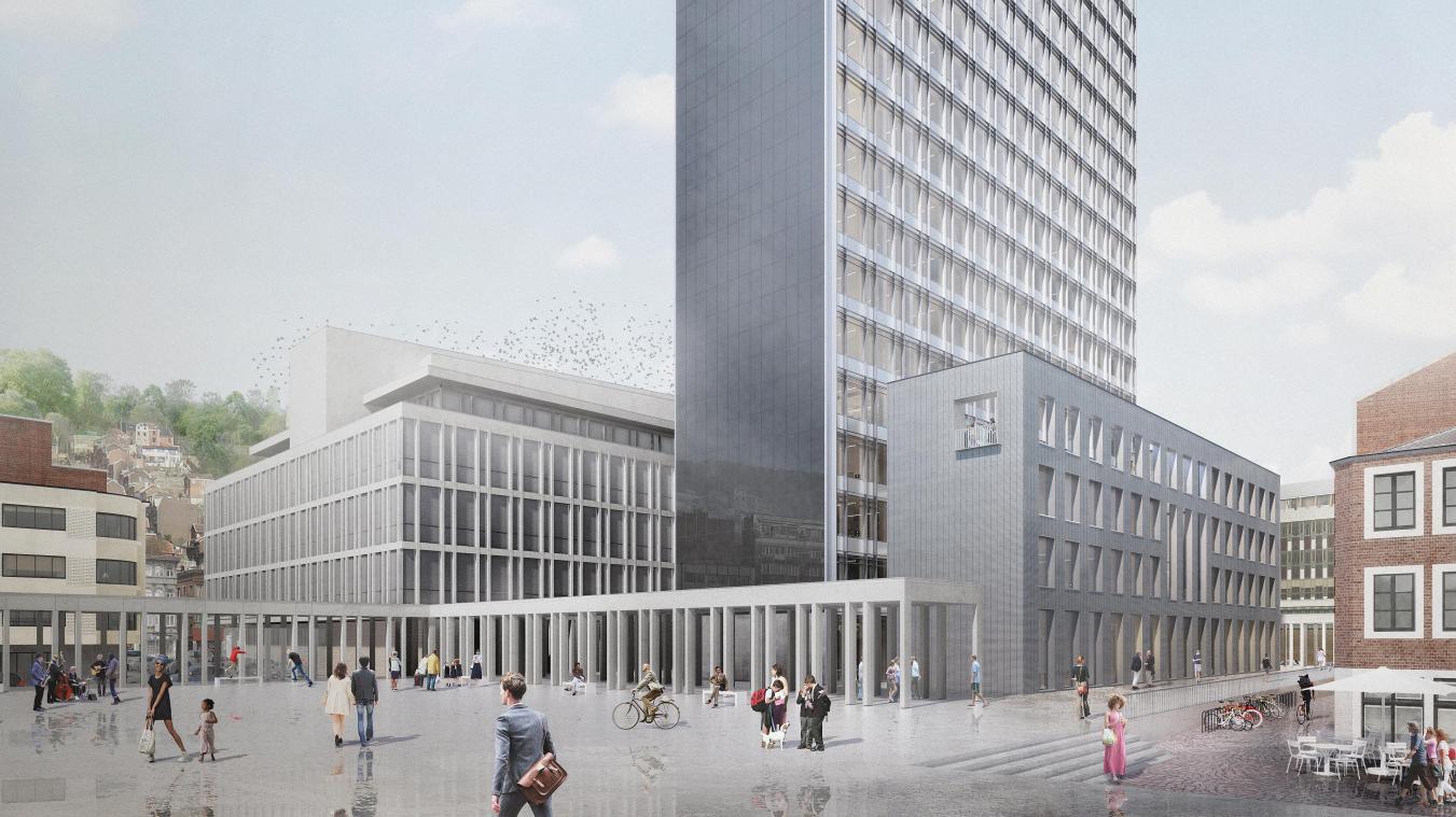 L’aire de stationnement extérieure du parking Cité devrait se muer en une vaste esplanade piétonne