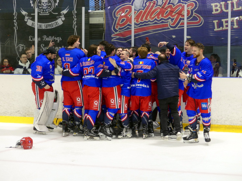 Les Bulldogs de Liège remportent à nouveau la Coupe de Belgique de hockey sur glace