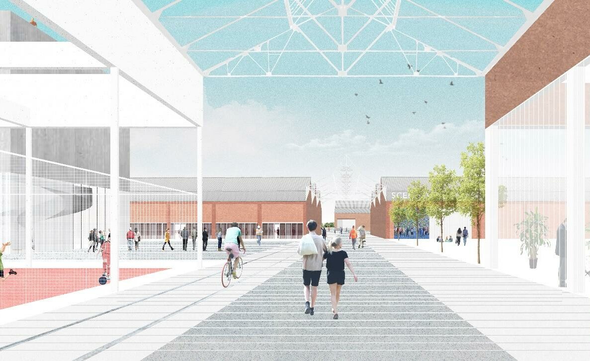 Des aménagements « mode doux » prévus à côté du futur tram d’Herstal: bornes de recharge électriques, parkings, revêtements photovoltaïques…