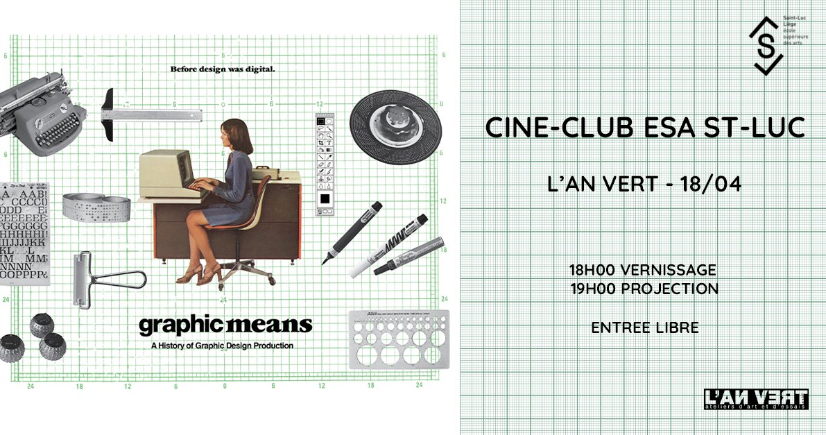 CINE-CLUB ESA ST-LUC + EXPO : Graphic Means – A History of Graphic Design Production