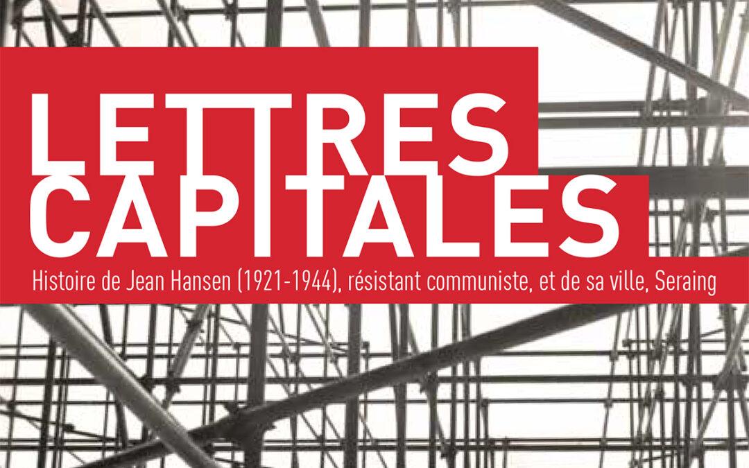 Agenda ► Jean Hansen : Lettres capitales