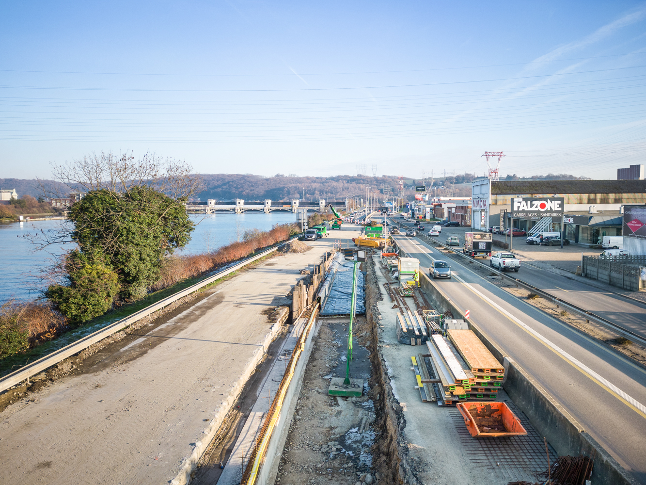 Retard de 4 mois et nouvelle phase de chantier pour le chantier de transformation de l’E25/A25 en boulevard urbain à Droixhe