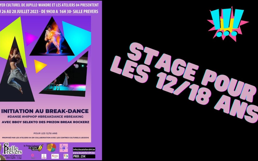 Agenda ► INITIATION AU BREAK-DANCE