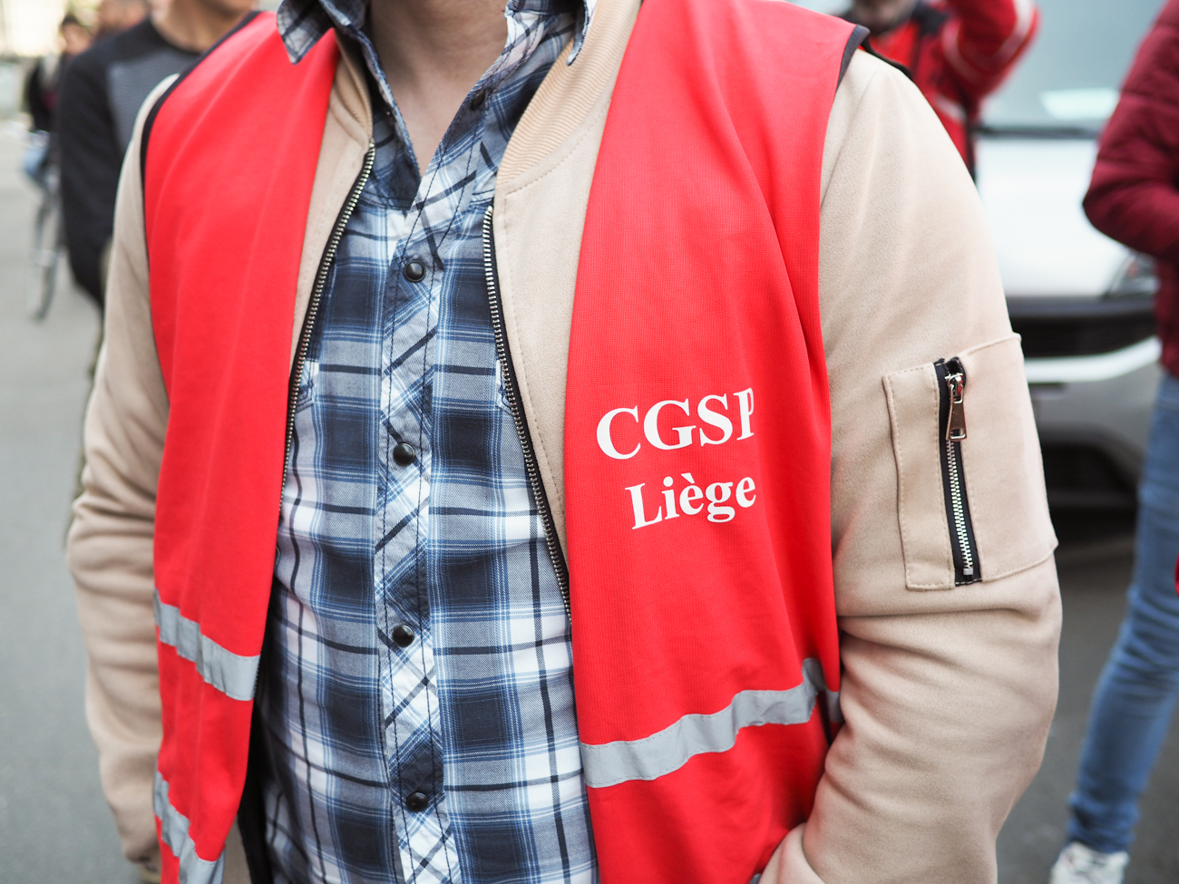 Manifestation du personnel du CPAS place Saint-Jacques