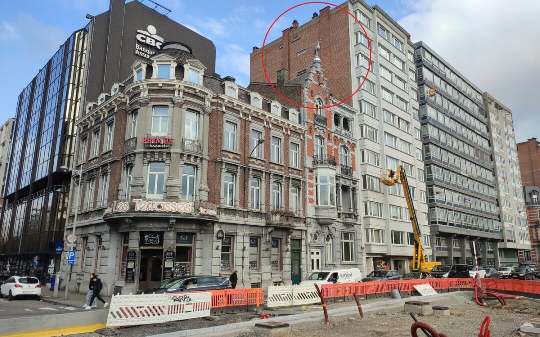 La maison de l’avenue Rogier a retrouvé hier sa cigogne