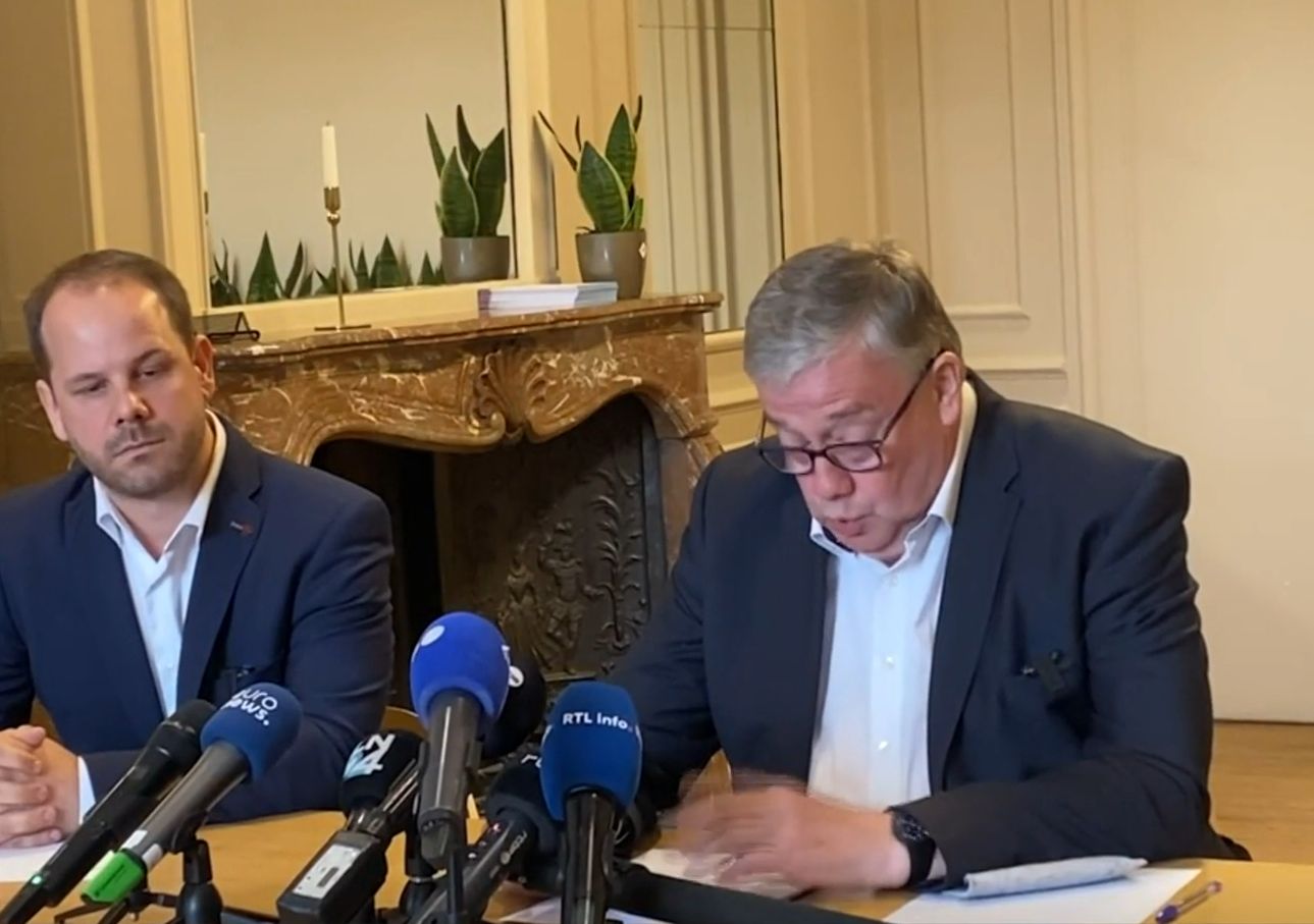 Marc Tarabella clame son innocence devant la presse