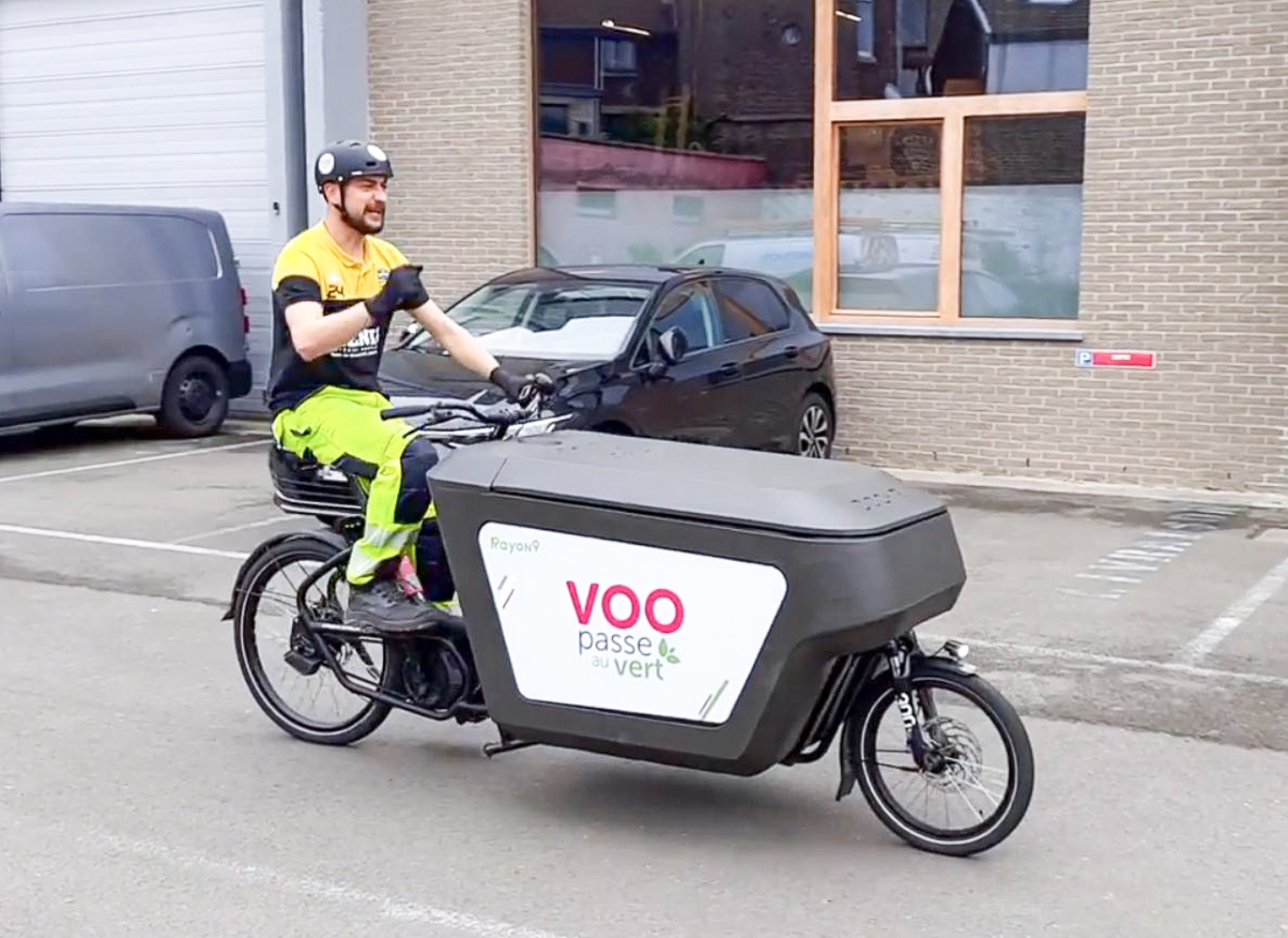 VOO teste à Liège le déplacement en vélo-cargo pour ses installations à domicile