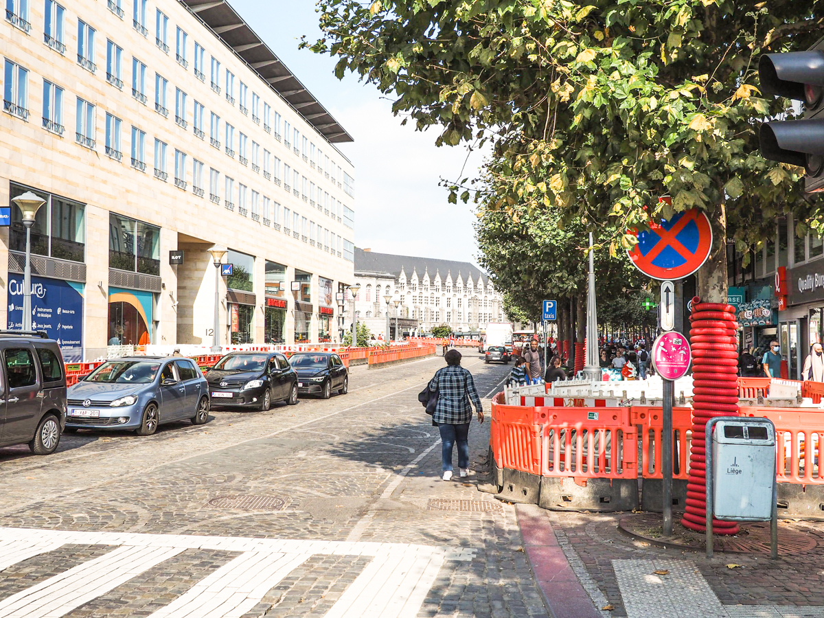 Travaux du tram: déviation du trafic du boulevard de la Sauvenière et blocage définitif de l’accès à St-Lambert