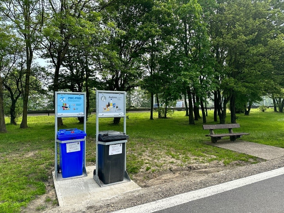 Une campagne pour promouvoir le tri sélectif sur les aires autoroutières de Wallonie