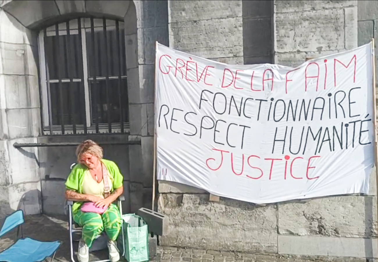 Une dame de 47 ans manifeste depuis le début du mois devant le palais provincial