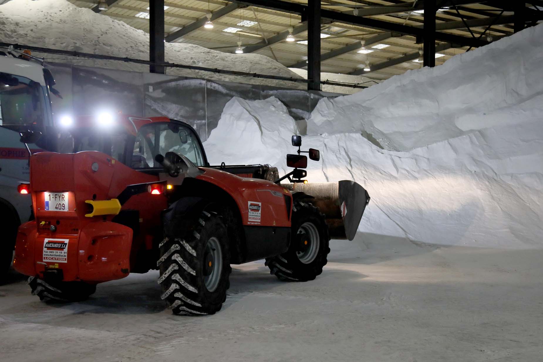 La Province prête à affronter l’hiver: 33.000 tonnes de sel sont stockées à Amay