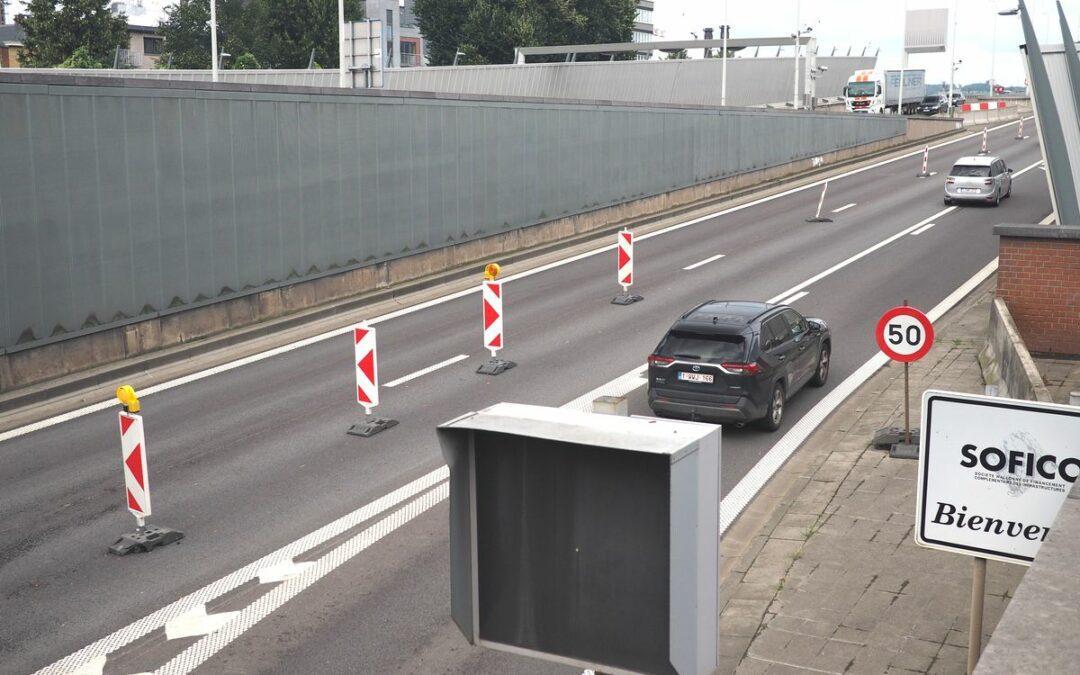 Cinq nuits de fermeture de la liaison E25-E40/A602, tunnel de Cointe