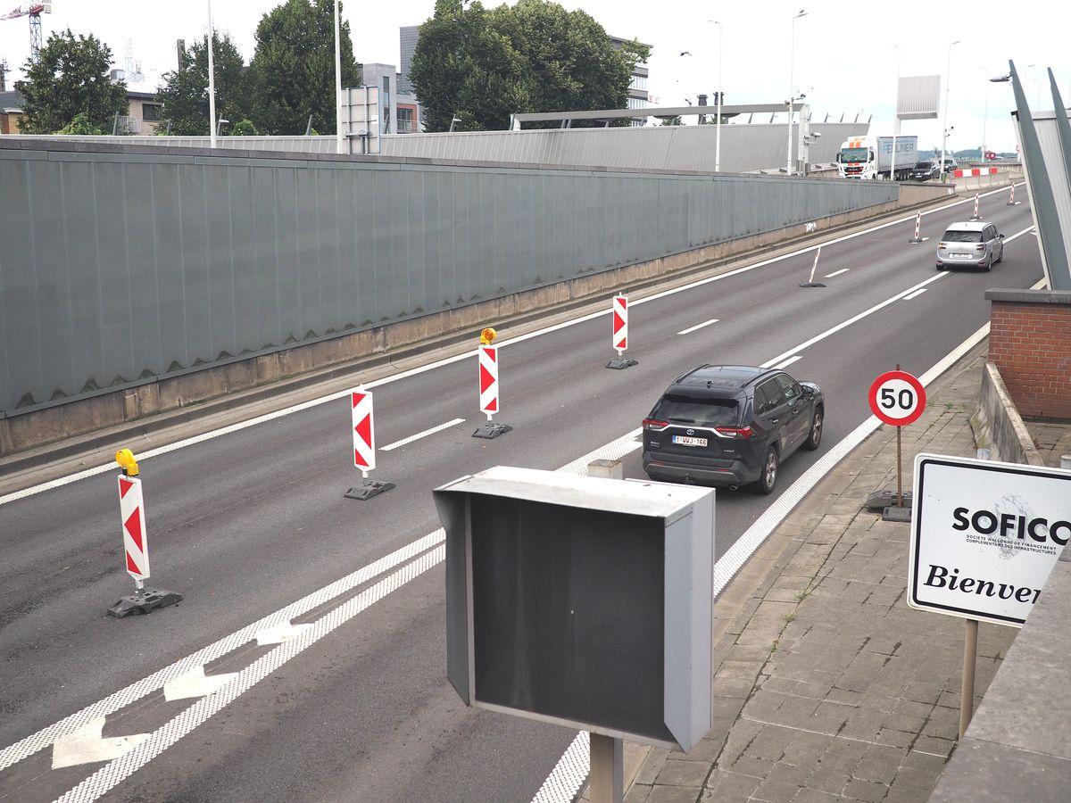 Cinq nuits de fermeture de la liaison E25-E40/A602, tunnel de Cointe