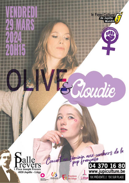 Agenda ► Concert au féminin // Olive et Cloudie