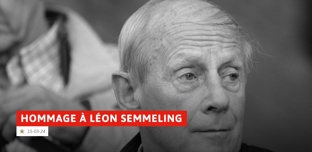 Registre de condoléances au Standard en hommage à Léon Semmeling
