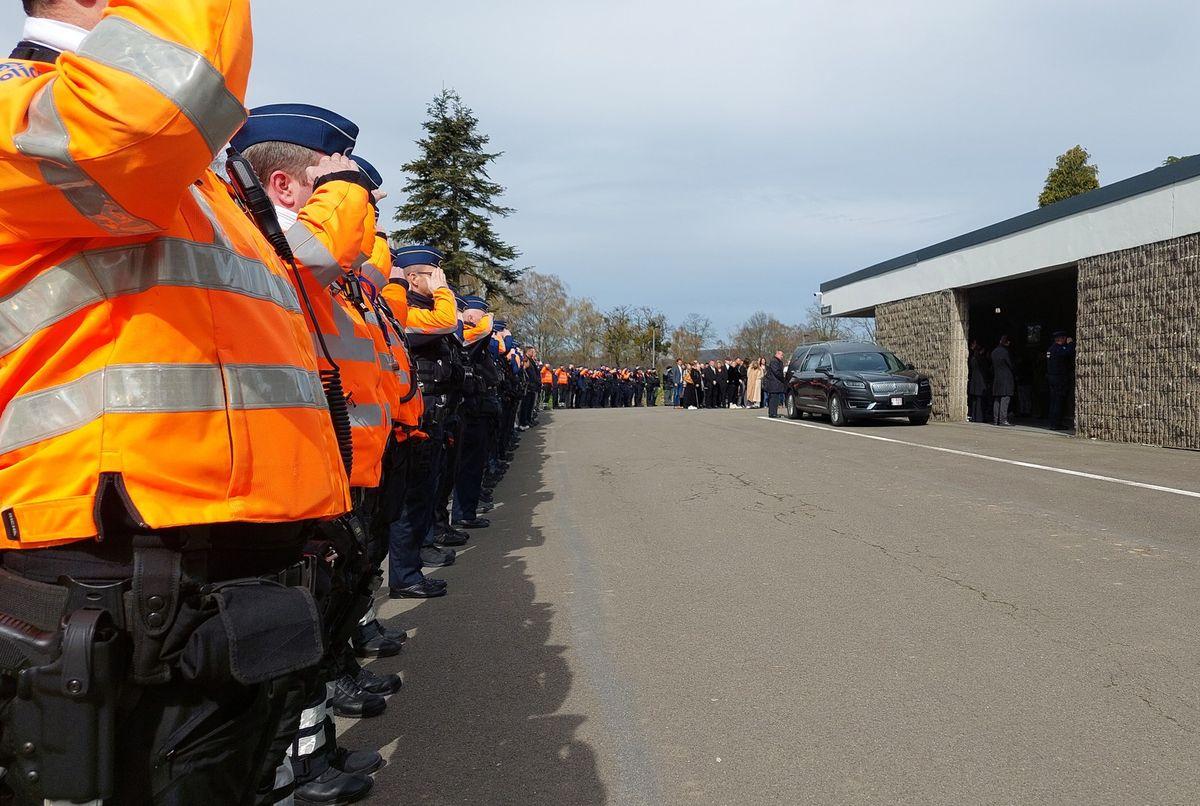 Le police de Liège a rendu hier un dernier hommage à Maxime Pans