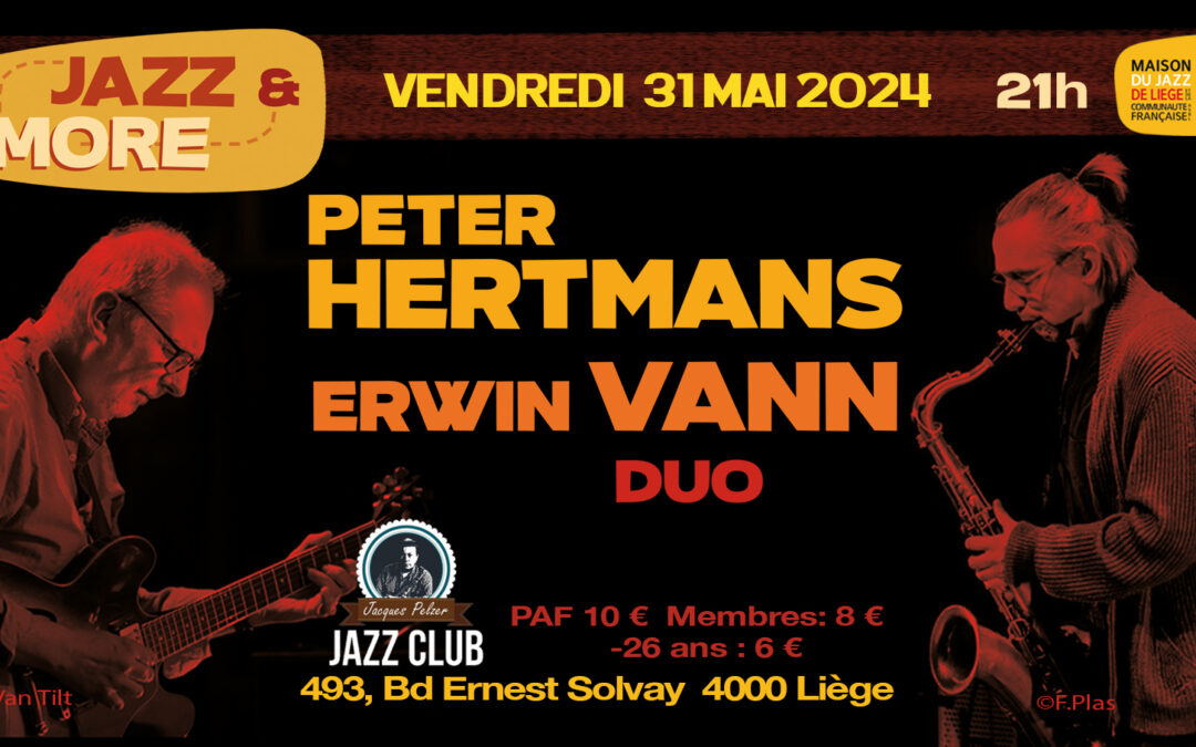 Agenda ► Concert Jazz&More: Peter Hertmans & Erwin Vann