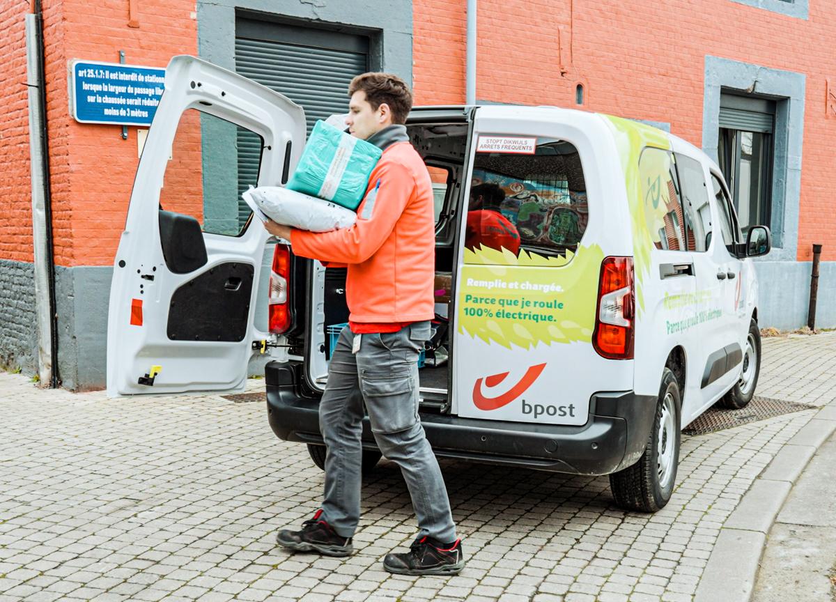 Le courrier et les colis Bpost sont maintenant livrés sans émission de C02 à Liège
