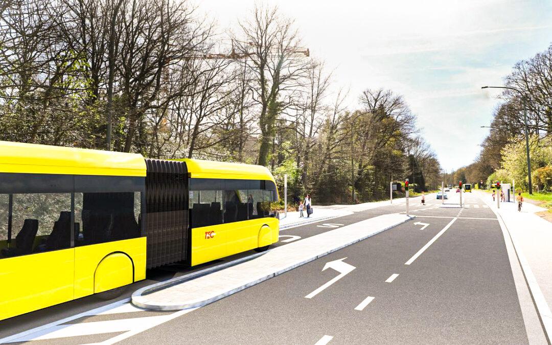 Les travaux de la 1re ligne BUSWAY de Wallonie démarrent sur la côte du Sart-Tilman