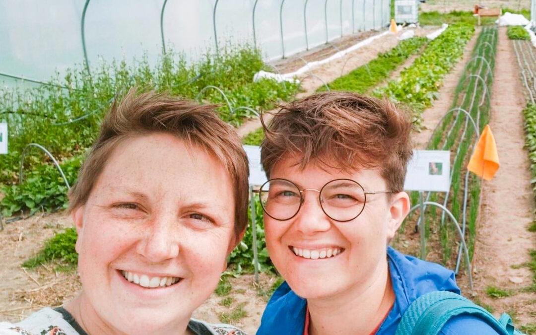 Deux jeunes maraîchères liégeoises proposent de bons fruits et légumes en autocueillette