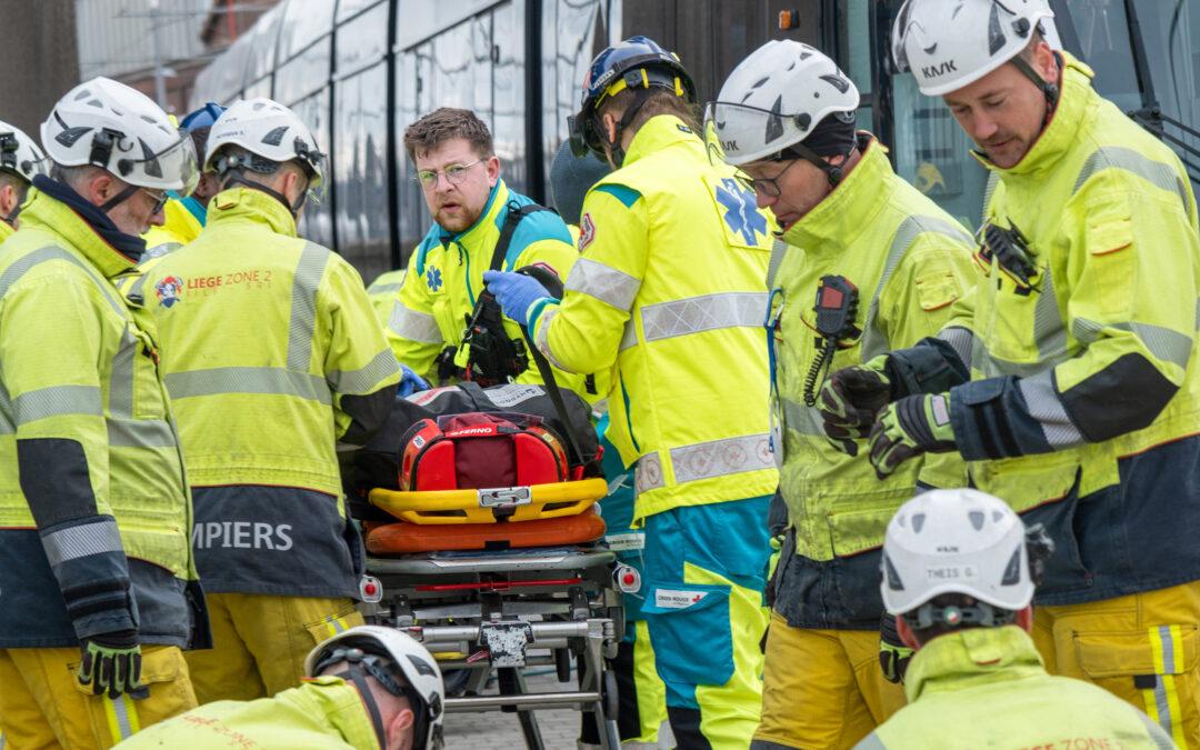 Le tram heurte un piéton à Sclessin: tous les services de secours mobilisés pour cet exercice grandeur nature