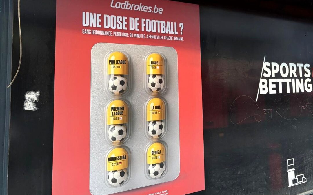 Prendre sa dose de paris sportifs ? Une publicité Ladbrokes heurte riverains et professionnels de la santé