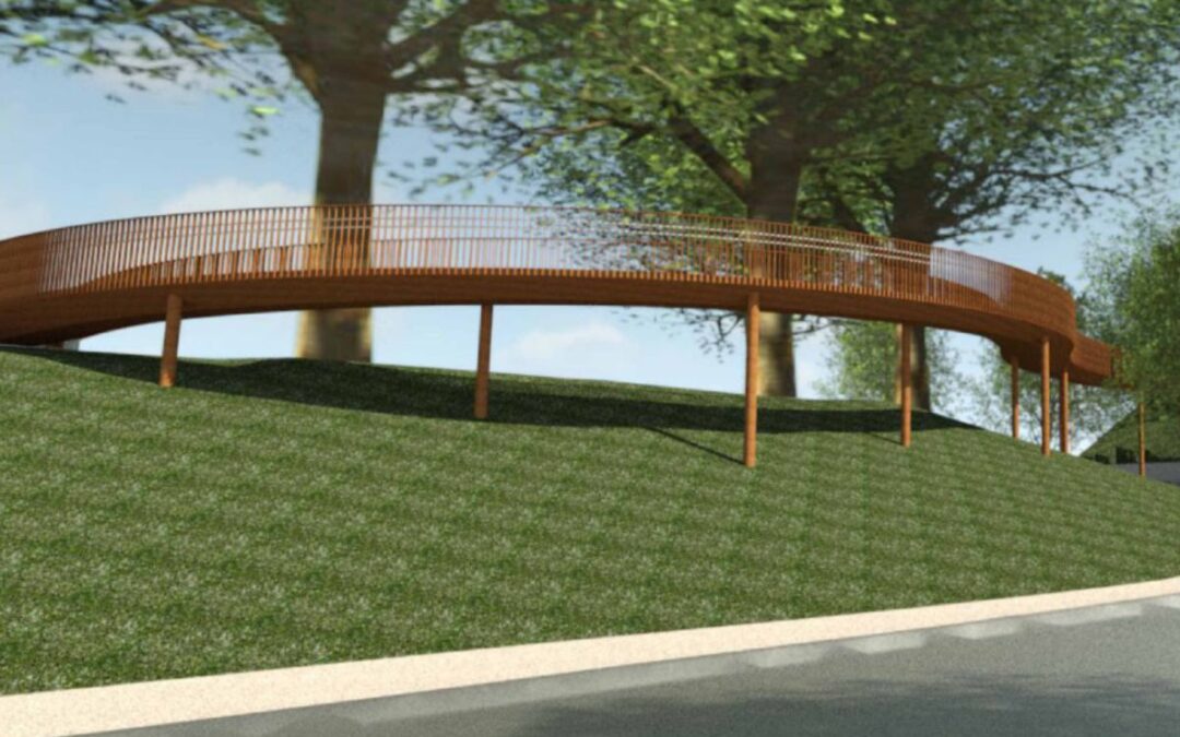 Une nouvelle passerelle cyclo-piétonne arrive au parc Clajot