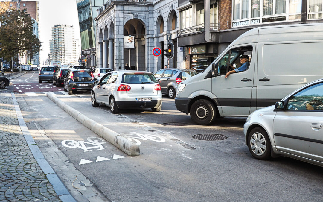 Travaux quai Van Hoegarden et rue de la Régence: gros embouteillages au centre-ville jusqu’à la fin de la semaine