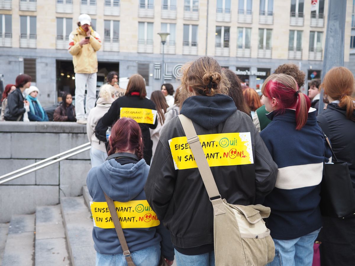 Action de protestation des enseignants demain place Saint-Lambert