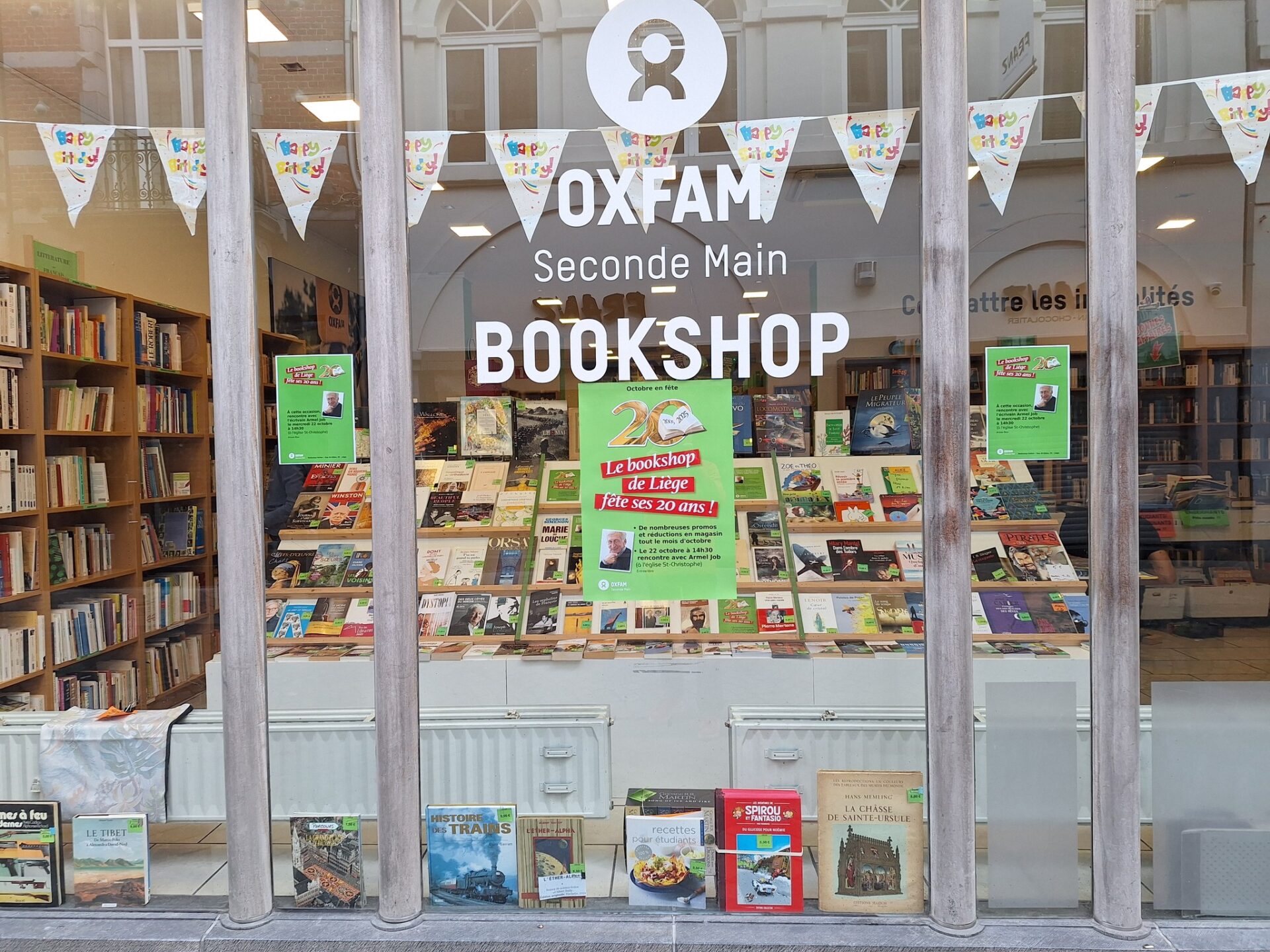 Le magasin Oxfam de livres de seconde main fête ses 20 ans d’existence rue Saint-Gilles