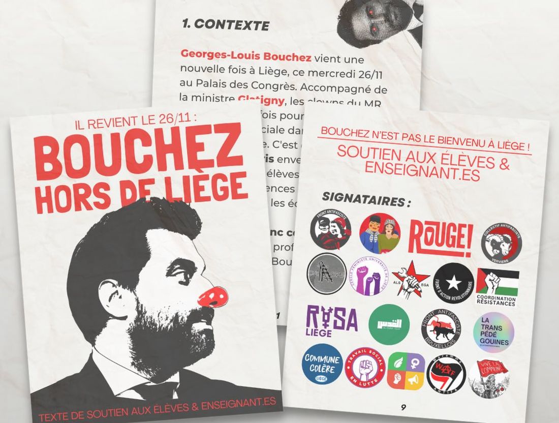 La venue du président du MR, G-L Bouchez, au Palais des Congrès ce mercredi, fait craindre des heurts