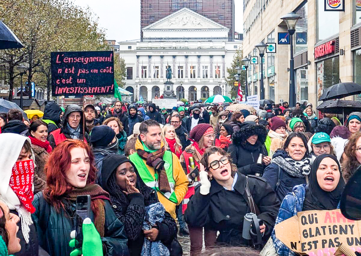 Grève nationale: 2.500 à 3.000 personnes dans les rues de Liège hier, de nombreux blocages ce mercredi