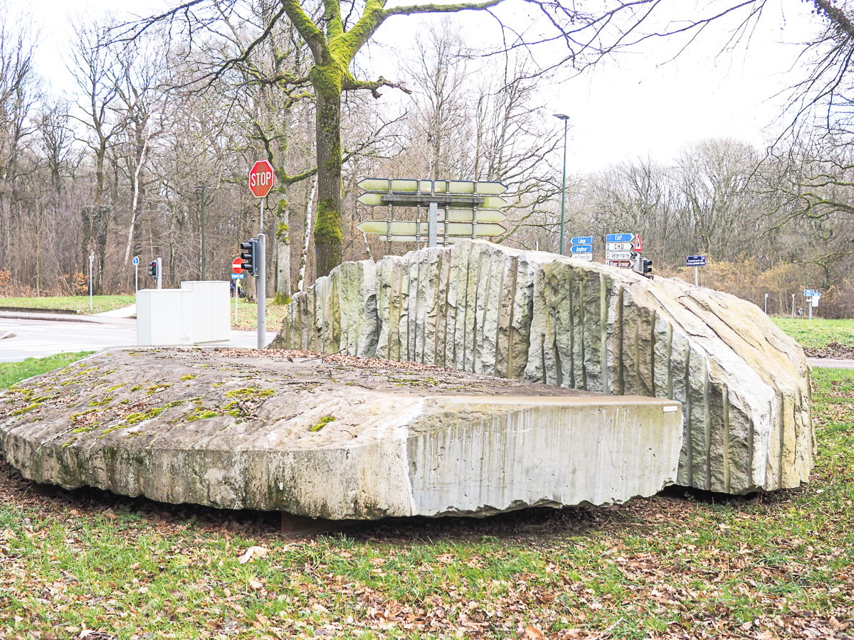 Voici où languit l’ex-fontaine de la place Saint-Lambert, livrée à la vie sauvage