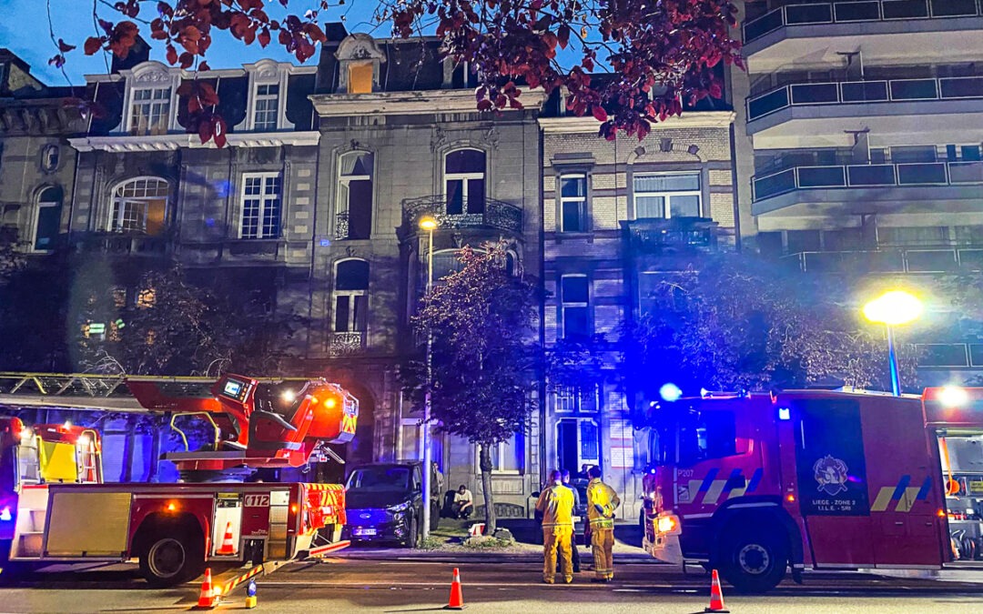 Incendie dans un immeuble de l’avenue E. Digneffe