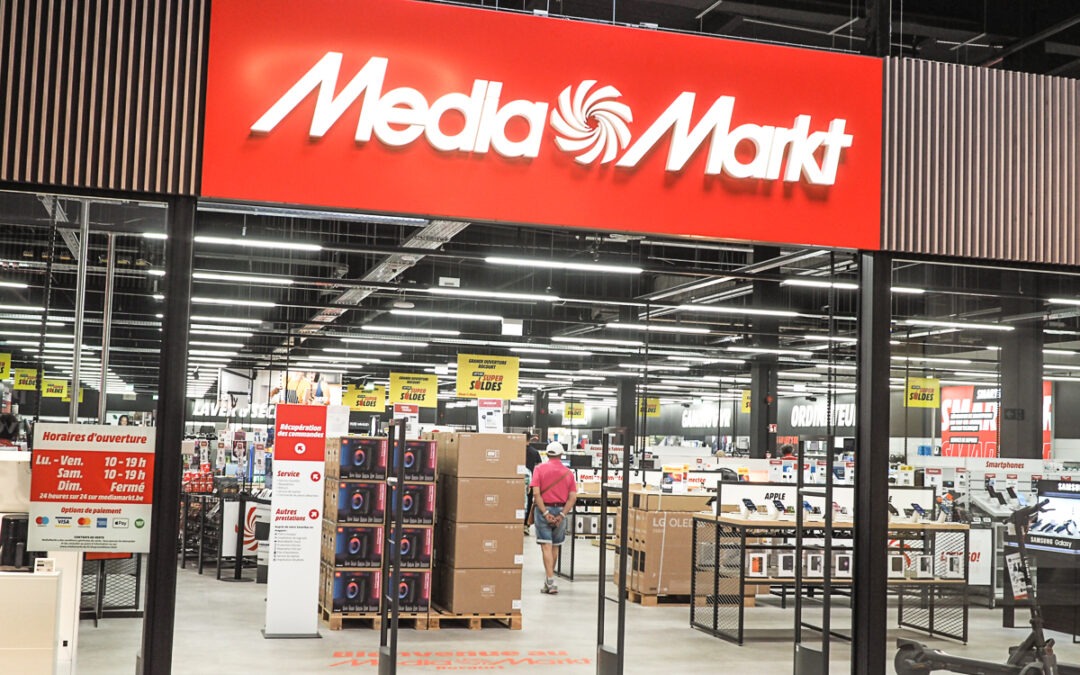Le Mediamarkt du shopping Cora ouvert depuis hier; celui de la place St Lambert fermé définitivement
