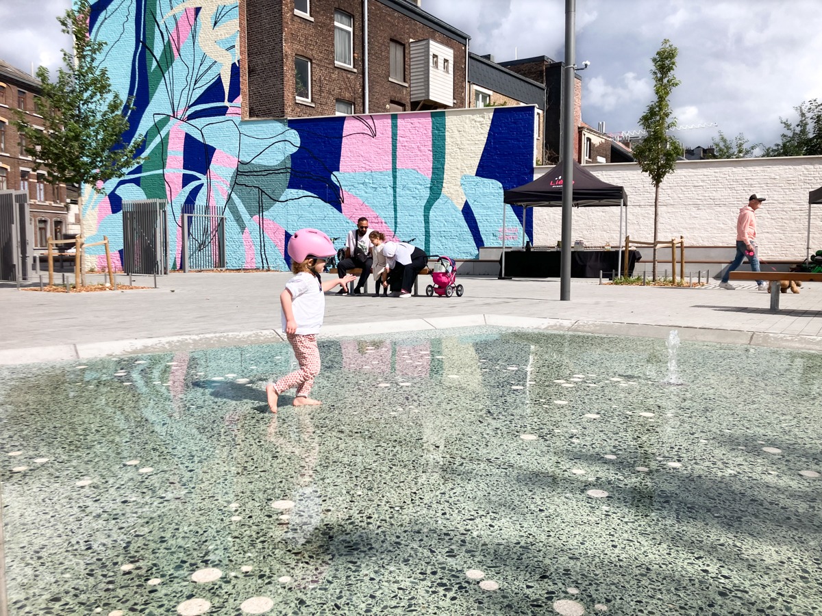 Le nouveau parc Katherine Johnson, dans le Longdoz, a été officiellement inauguré samedi