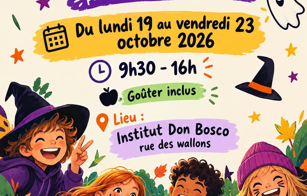 Agenda ► Plaine de vacances de Toussaint Don Bosco 2026
