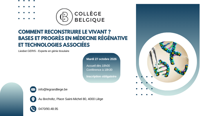 Agenda ► Comment reconstruire le vivant ? Bases et progrès en médecine régénérative et technologies associées