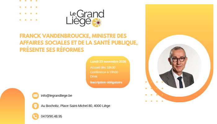 Agenda ► Franck Vandenbroucke, Ministre des Affaires Sociales et de la Santé Publique, présente ses réformes