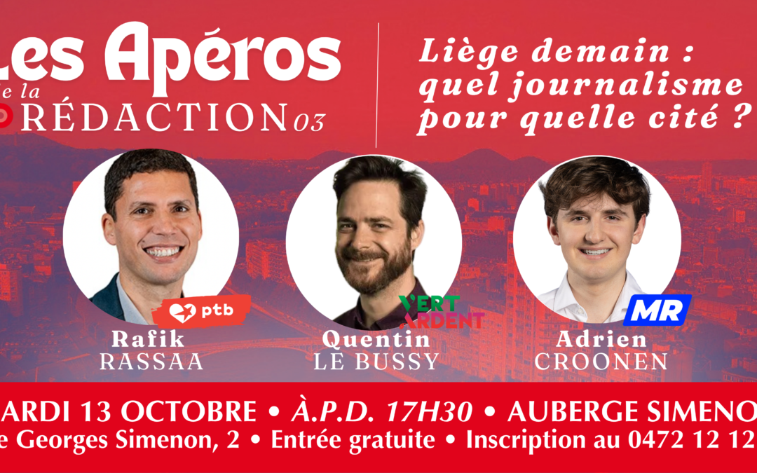Trois mandataires politiques pour discuter ce soir de l’avenir de Liège et des sujets journalistques