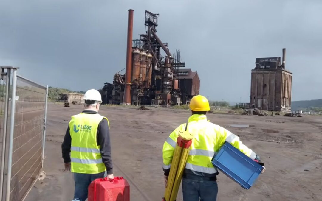 L’ULiège scanne entièrement le haut-fourneau B d’Ougrée pour créer son jumeau numérique