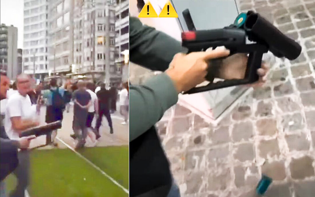 Un forain a-t-il tiré au flash-ball sur les manifestants ? Une vidéo semble le montrer